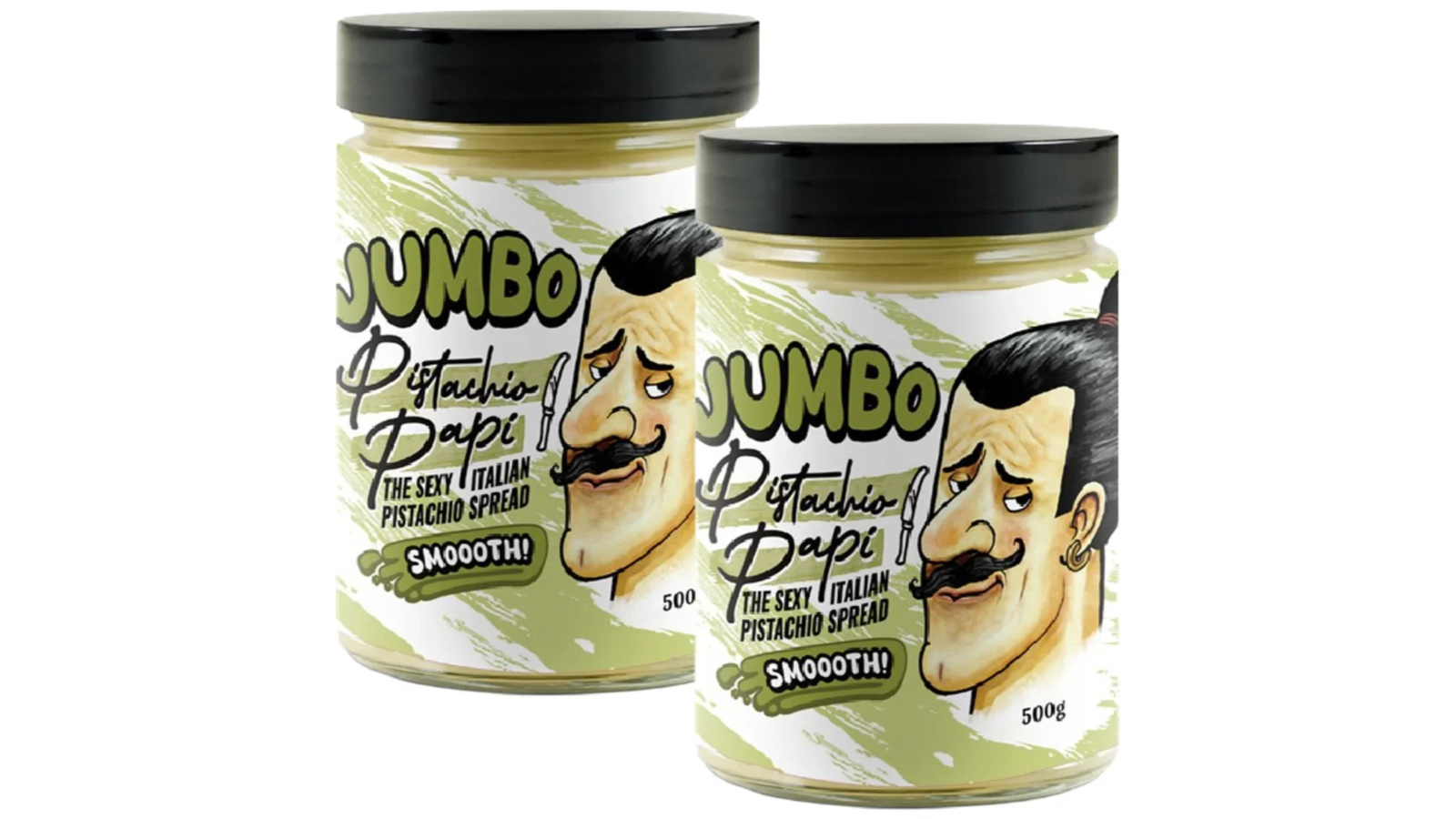 Pistachio Papi Pack of 2 Jumbo Italian Smooth Spread - 500g