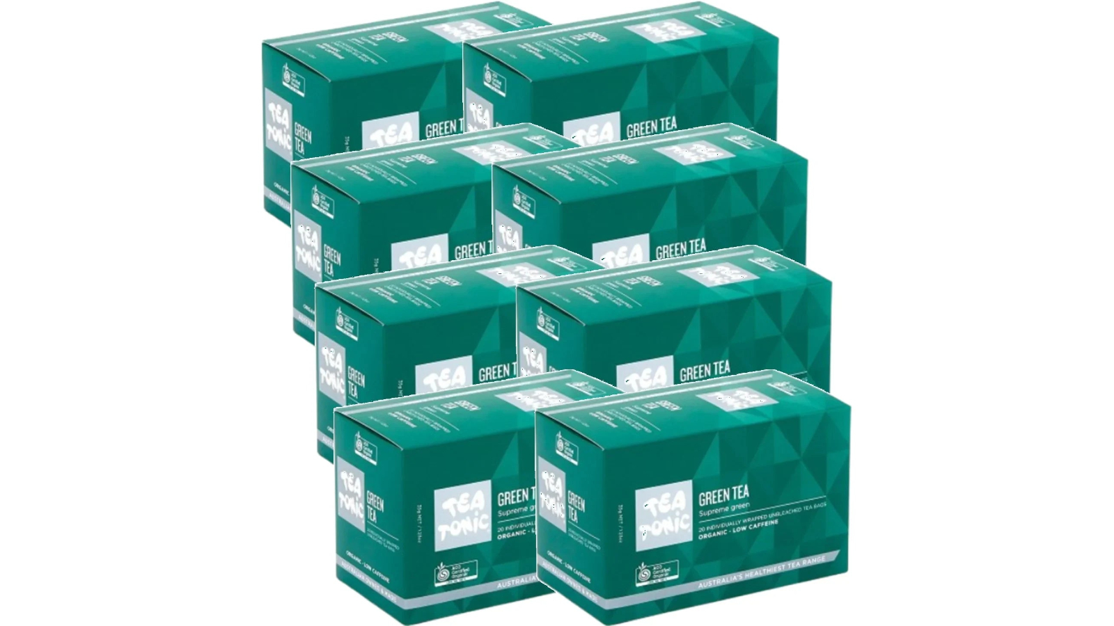 Tea Tonic Pack of 160 Individually Wrapped Envelope Tea Bag - Green