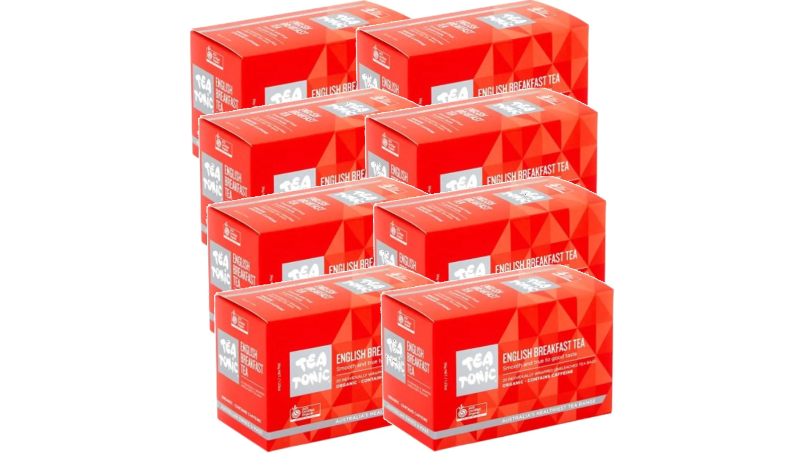 Tea Tonic Pack of 160 Individually Wrapped Envelope Tea Bag - English Breakfast