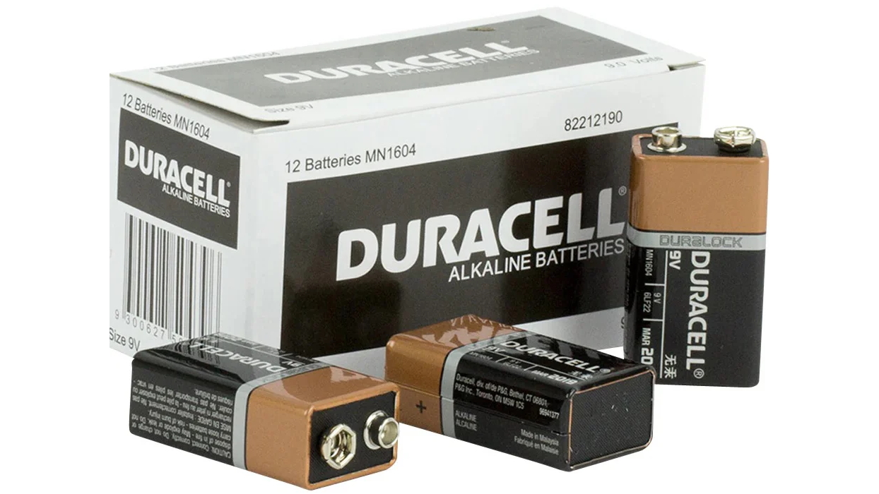 Duracell 9V Alkaline Batteries - 12 Pack