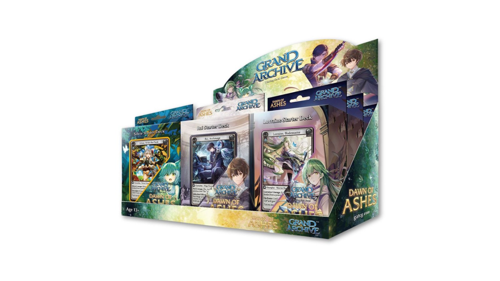 Grand Archive TCG Dawn of Ashes Starter Deck Display