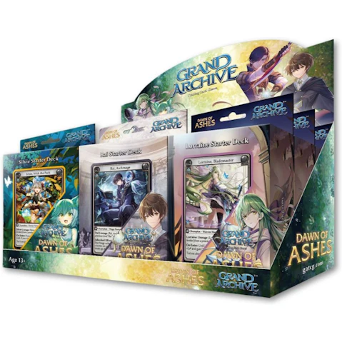 Grand Archive TCG Dawn of Ashes Starter Deck Display