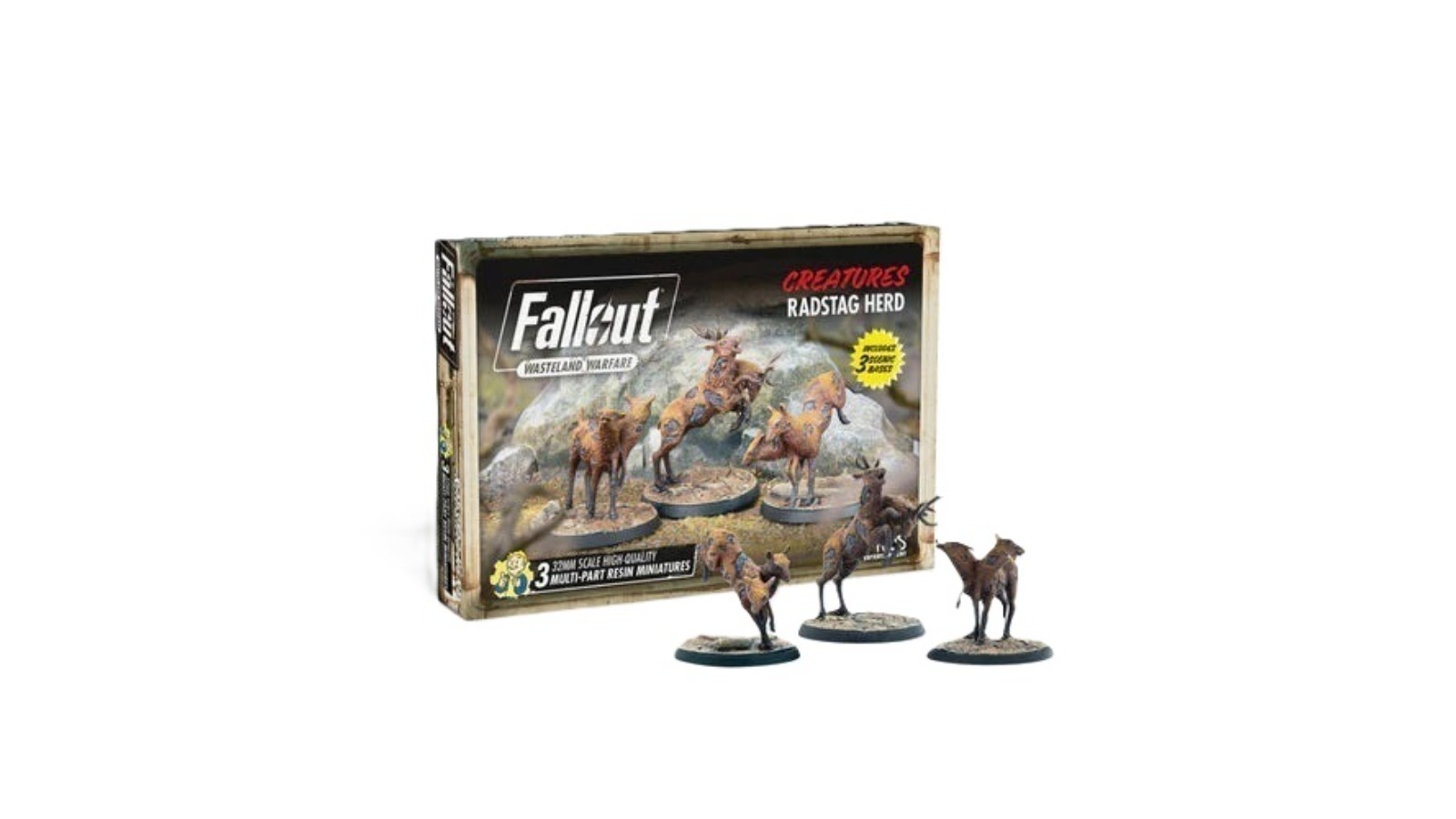 Modiphius Entertainment Fallout Wasteland Warfare Creatures Radstag Herd