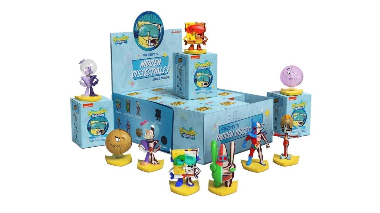 Mighty Jaxx Freenys Hidden Dissectibles SpongeBob SquarePants Series 4 Super Edition Display