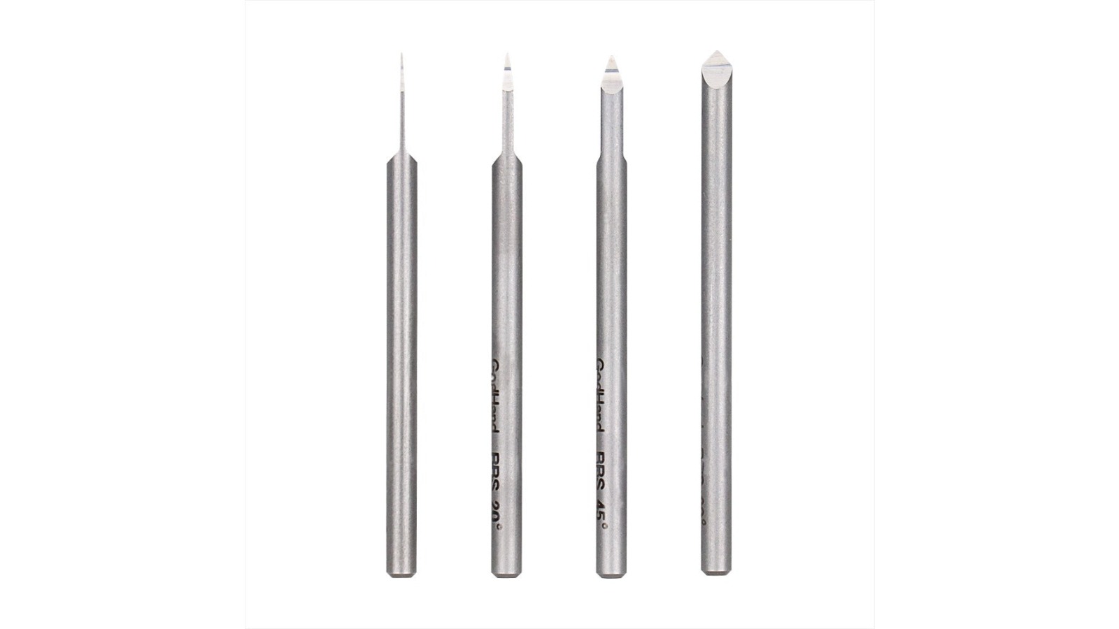 GodHand 4 Piece V-Shaped Edge Bits Blade