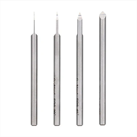 GodHand 4 Piece V-Shaped Edge Bits Blade