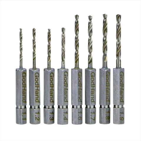 GodHand 8 Piece Quick Attachable Drill Bit - Set C
