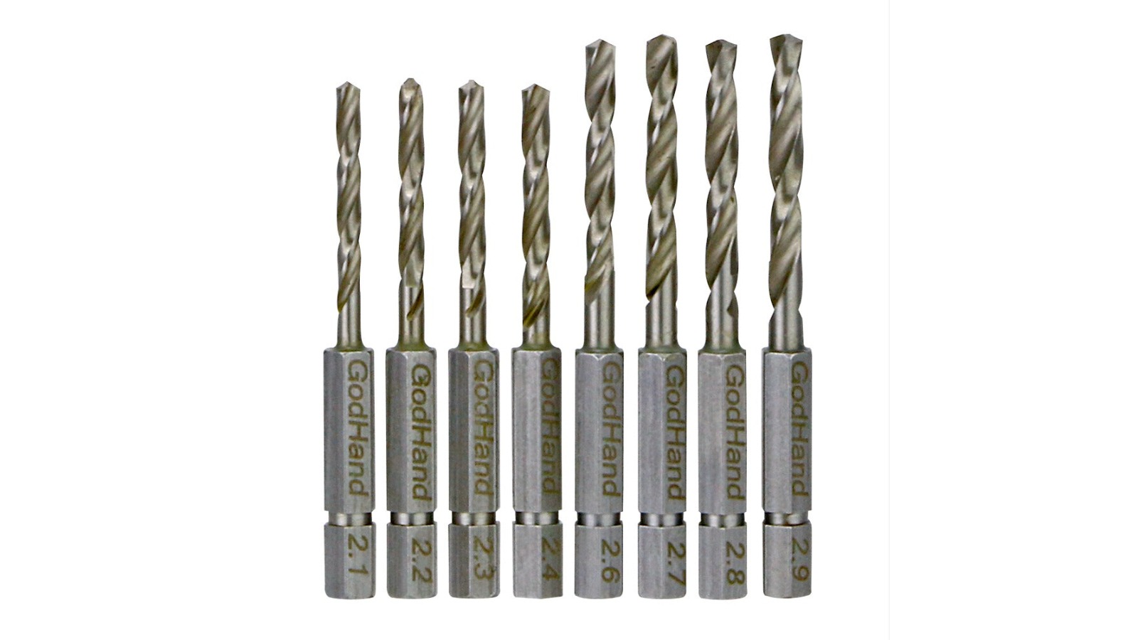 GodHand 8 Piece Quick Attachable Drill Bit - Set D