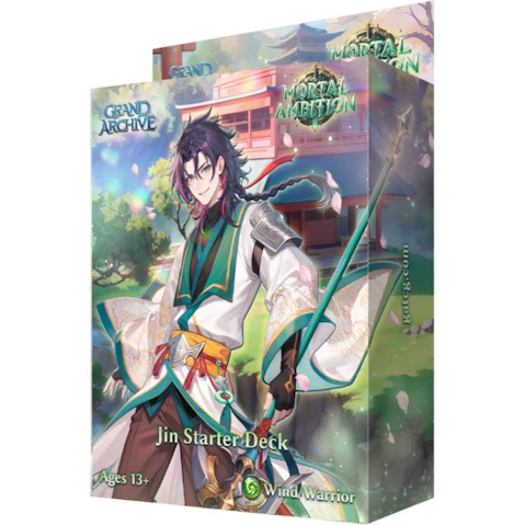 Grand Archive TCG Jin Mortal Ambition Starter Deck Display