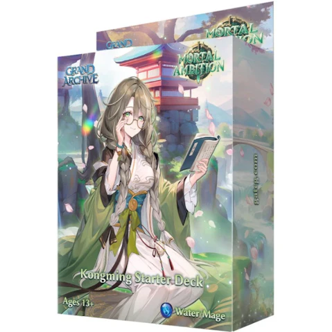 Grand Archive TCG Kongming Mortal Ambition Starter Deck Display