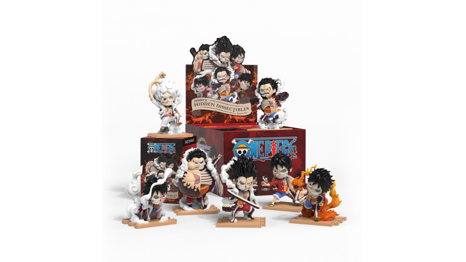 Mighty Jaxx Freenys Hidden Dissectible One Piece Luffys Gear Edition Display