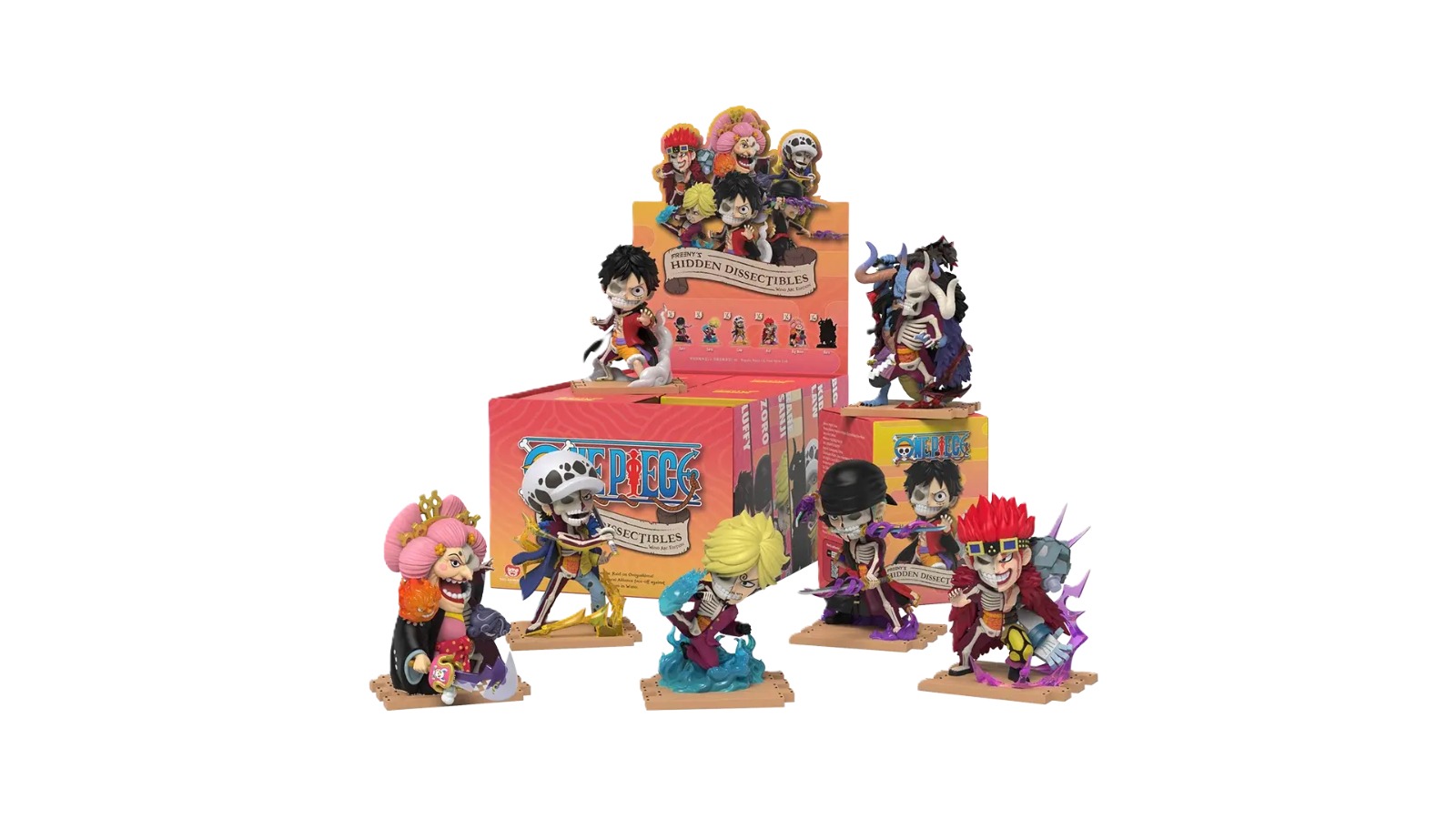 Mighty Jaxx Freenys Hidden Dissectible One Piece Wano Arc Edition Display