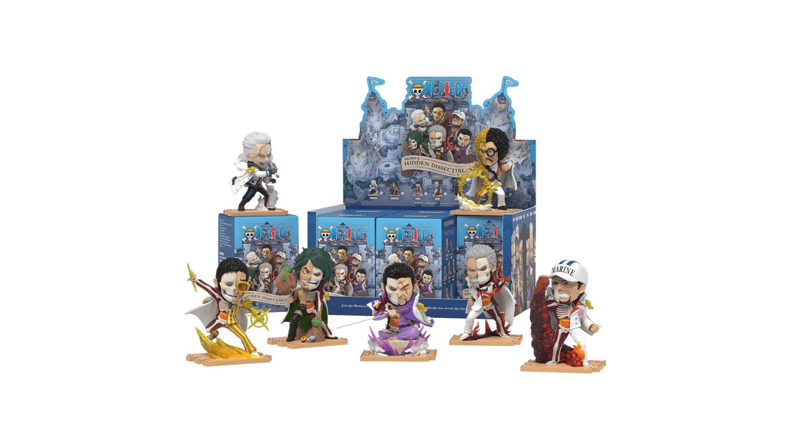 Mighty Jaxx Freenys Hidden Dissectible One Piece Marines Edition Display