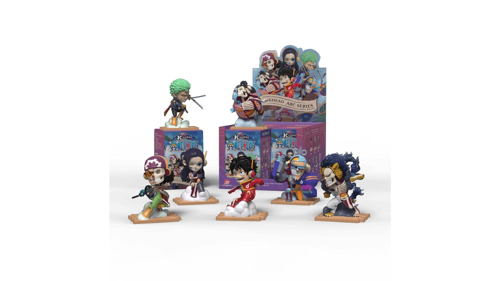 Mighty Jaxx One Piece Egghead Arc Series Part 1 Display