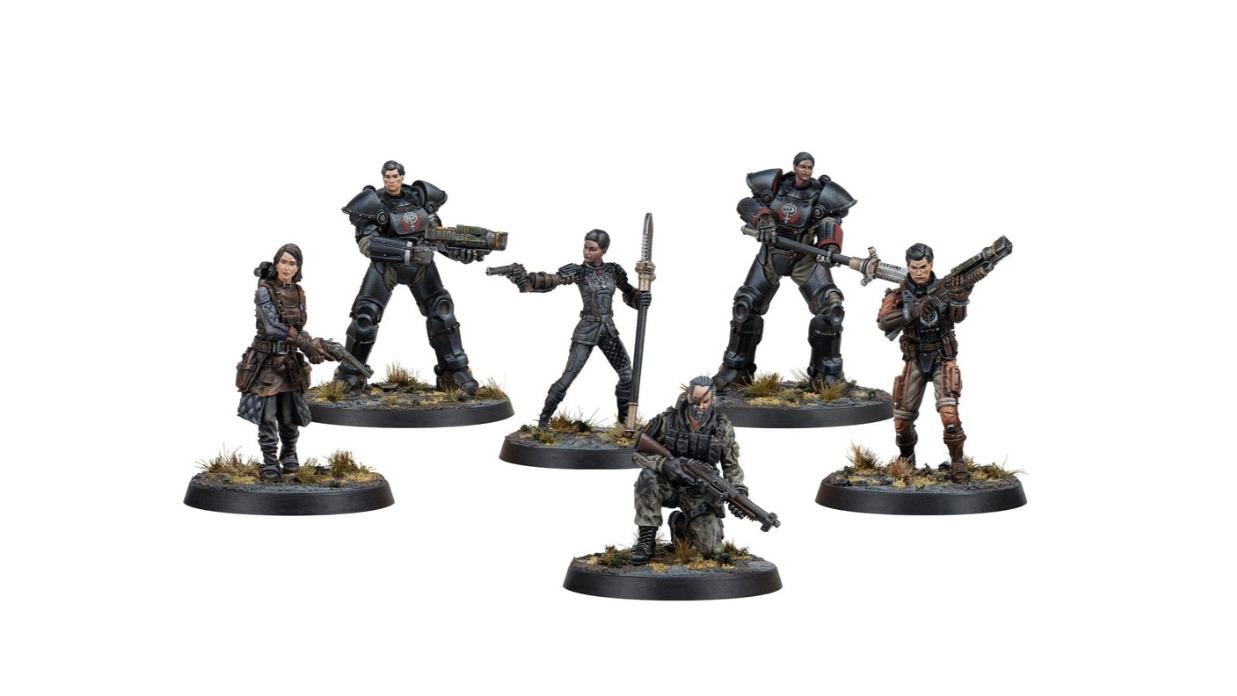 Modiphius Entertainment Fallout Miniatures Brotherhood of Steel Appalachian Command