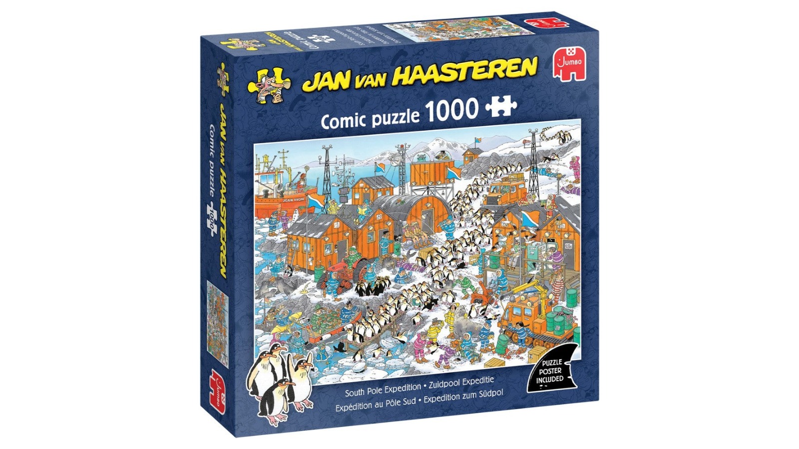 Jumbo 1000 Piece Jan Van Haasteren Artic Expedition Comic Puzzle