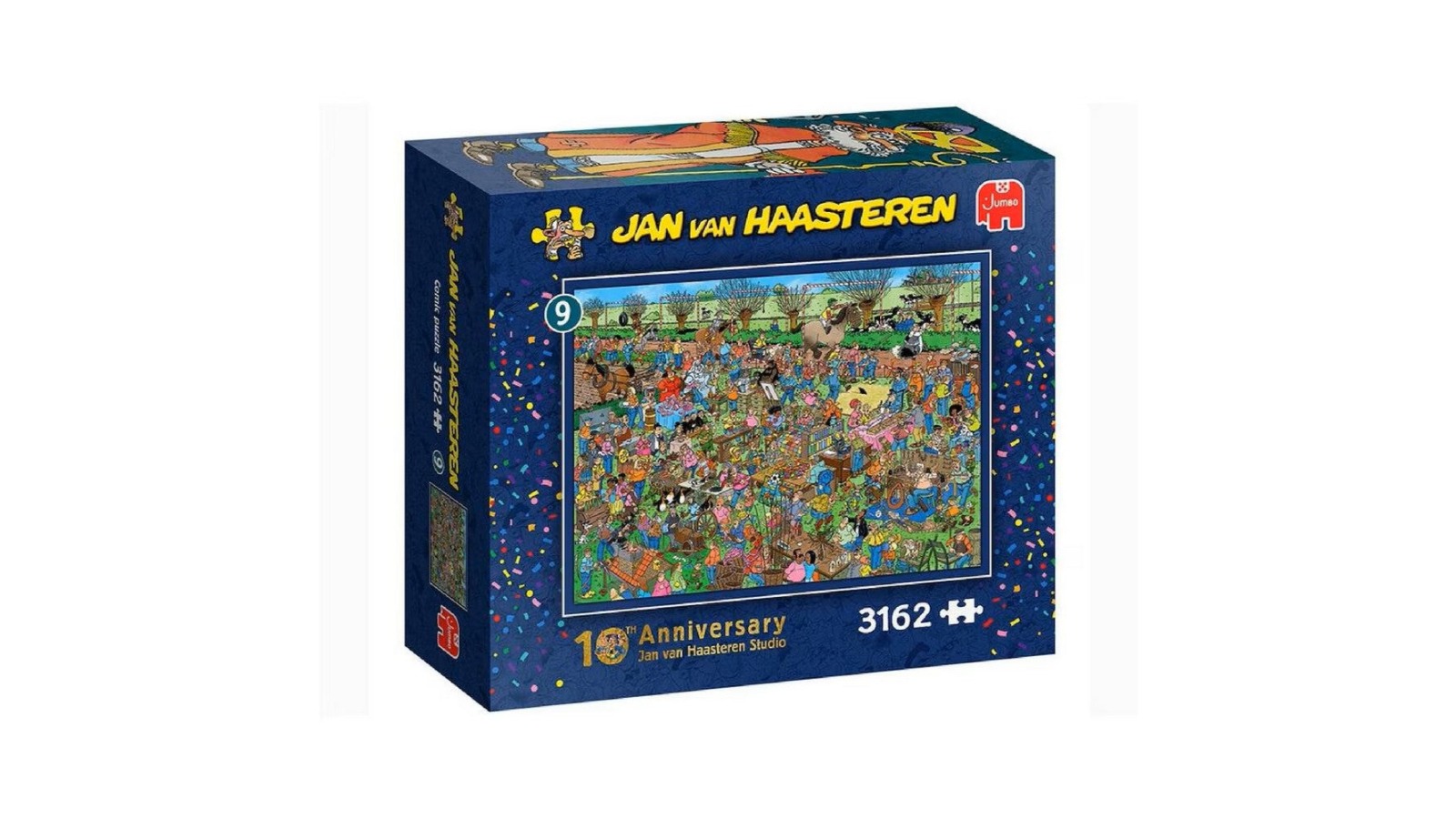 Jumbo 3000 Piece Jan Van Haasteren Craft Market Comic Puzzle