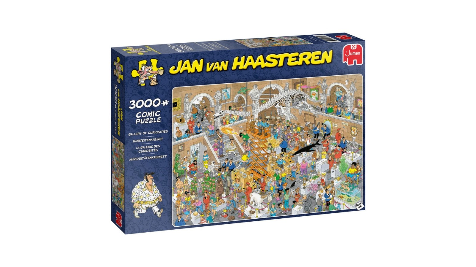 Jumbo 3000 Piece Jan Van Haasteren Curiosities Gallery Comic Puzzle