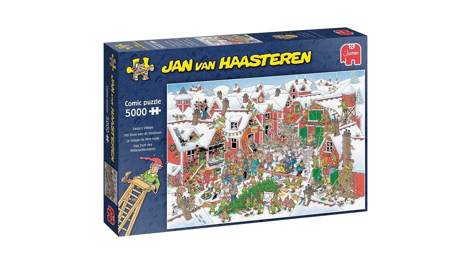 Jumbo 5000 Piece Jan Van Haasteren Santa's Village Puzzle