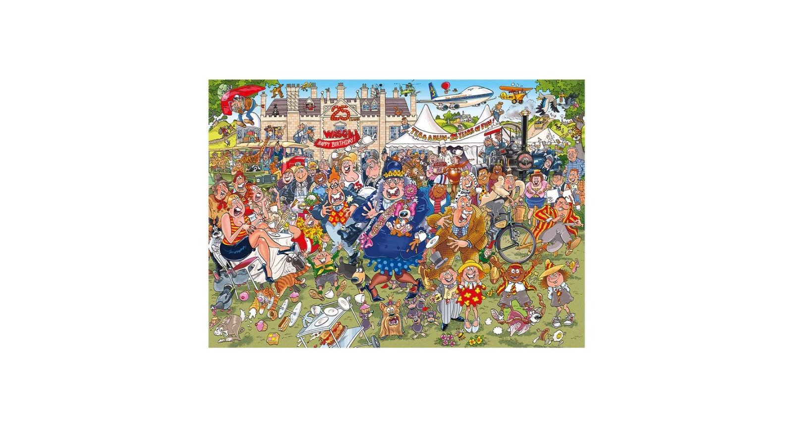 Jumbo 1000 Piece Wasgij Original 40 25th Puzzle - Set of 2