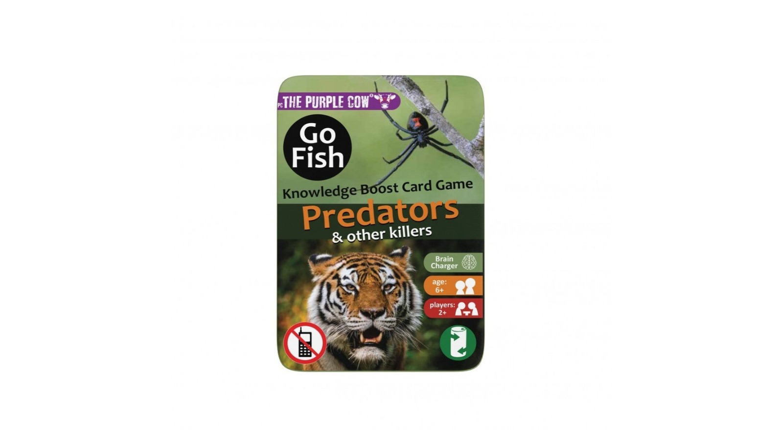 Go Fish Predators Magnet Tin Board Game