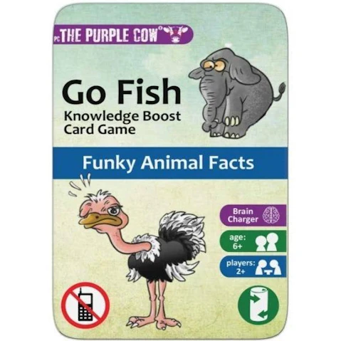 Go Fish Funky Animal Facts Board Game
