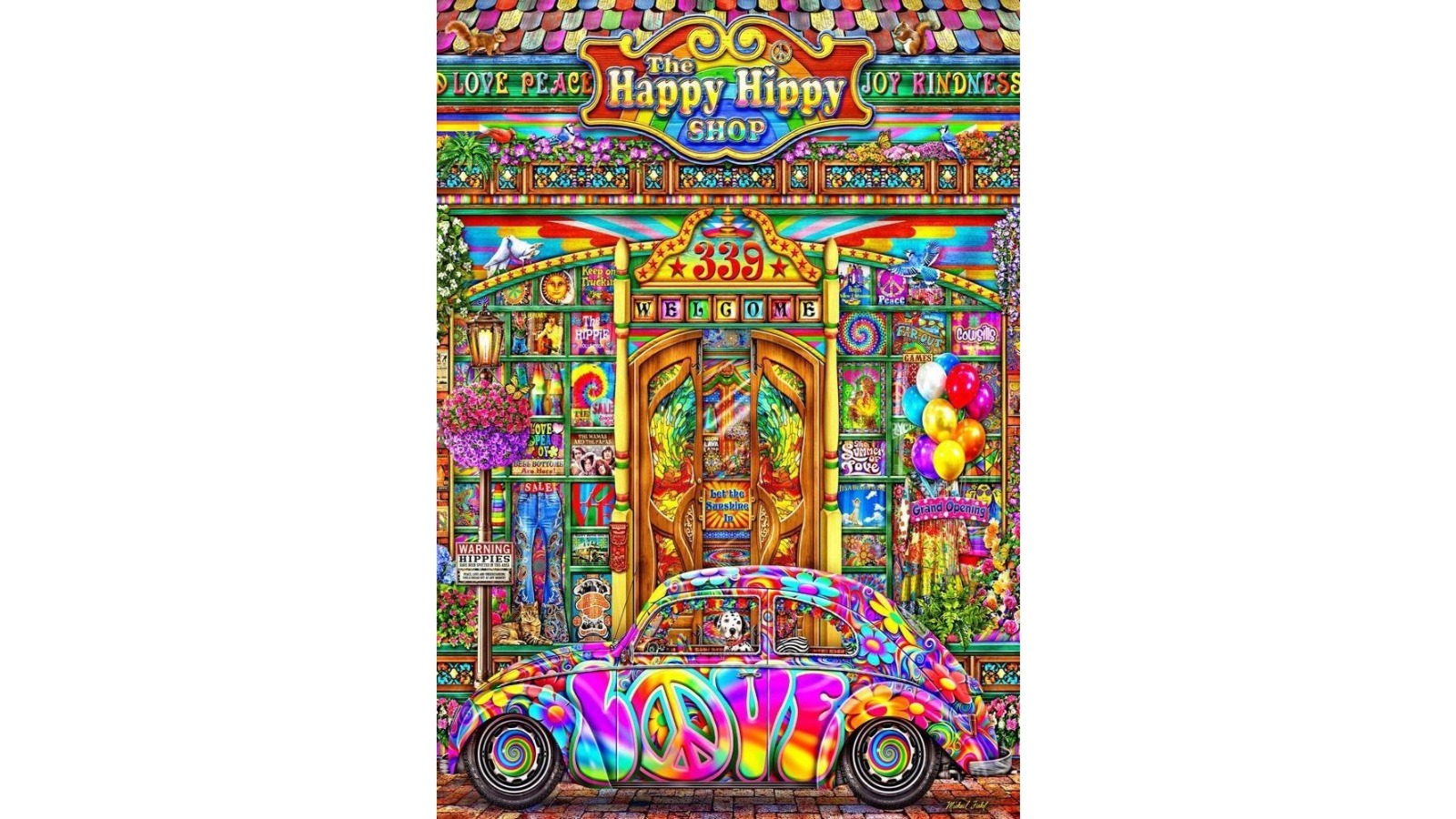 Holdson Dont Worry Be Happy Hippy Shop Puzzle