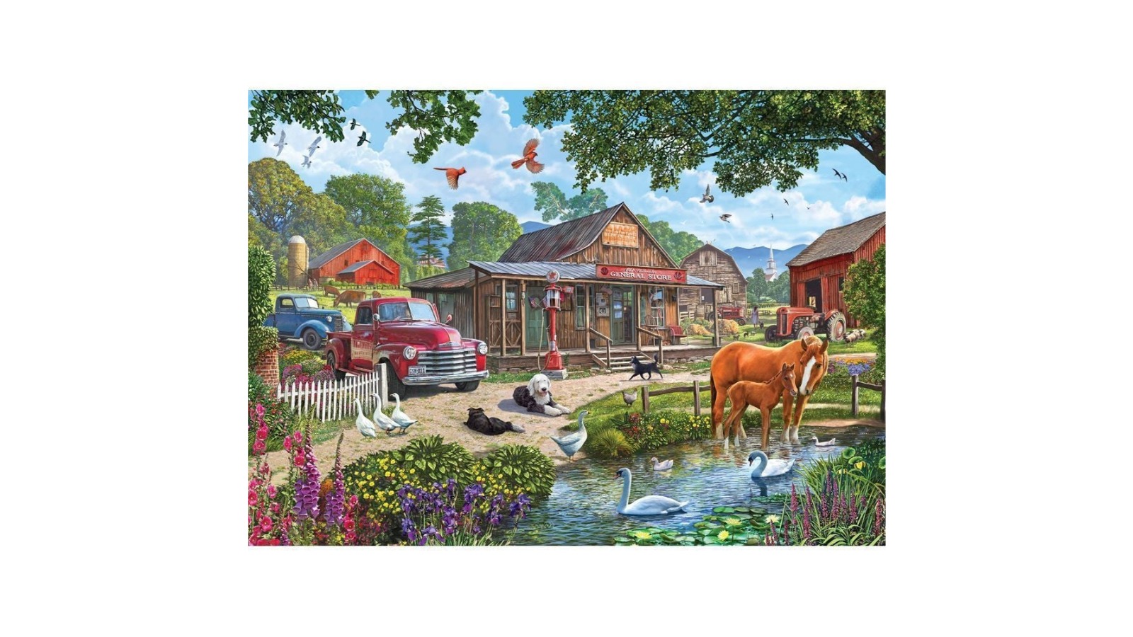 Holdson 1000 Piece Horse and Hound Stillwater Puzzle