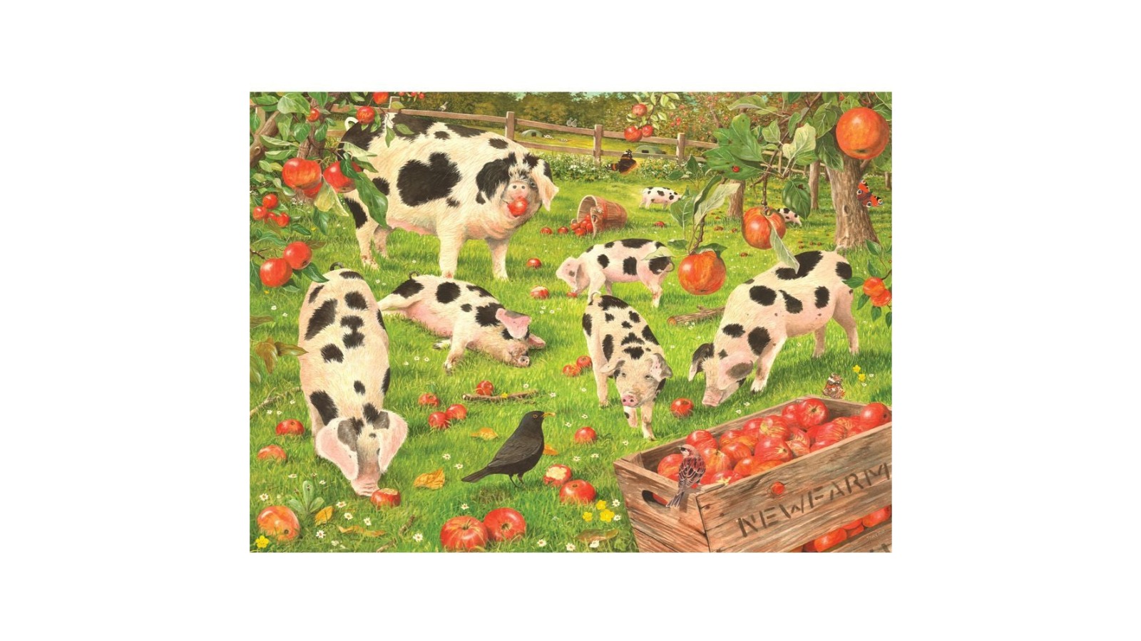 Holdson 1000 Piece Kith and Kin Orchard Pigs Puzzle