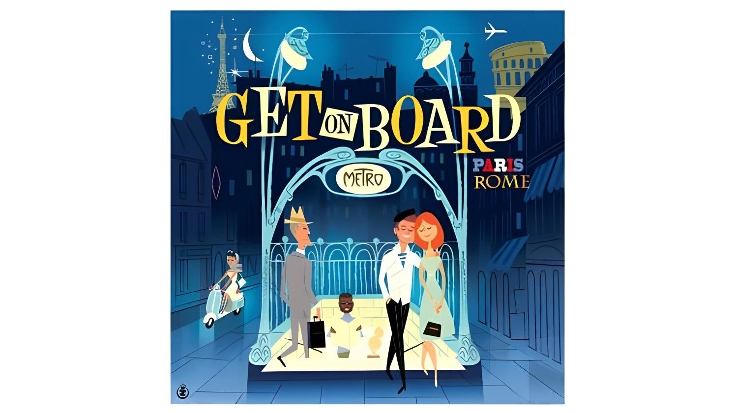 IELLO Get on Board Paris and Rome Game