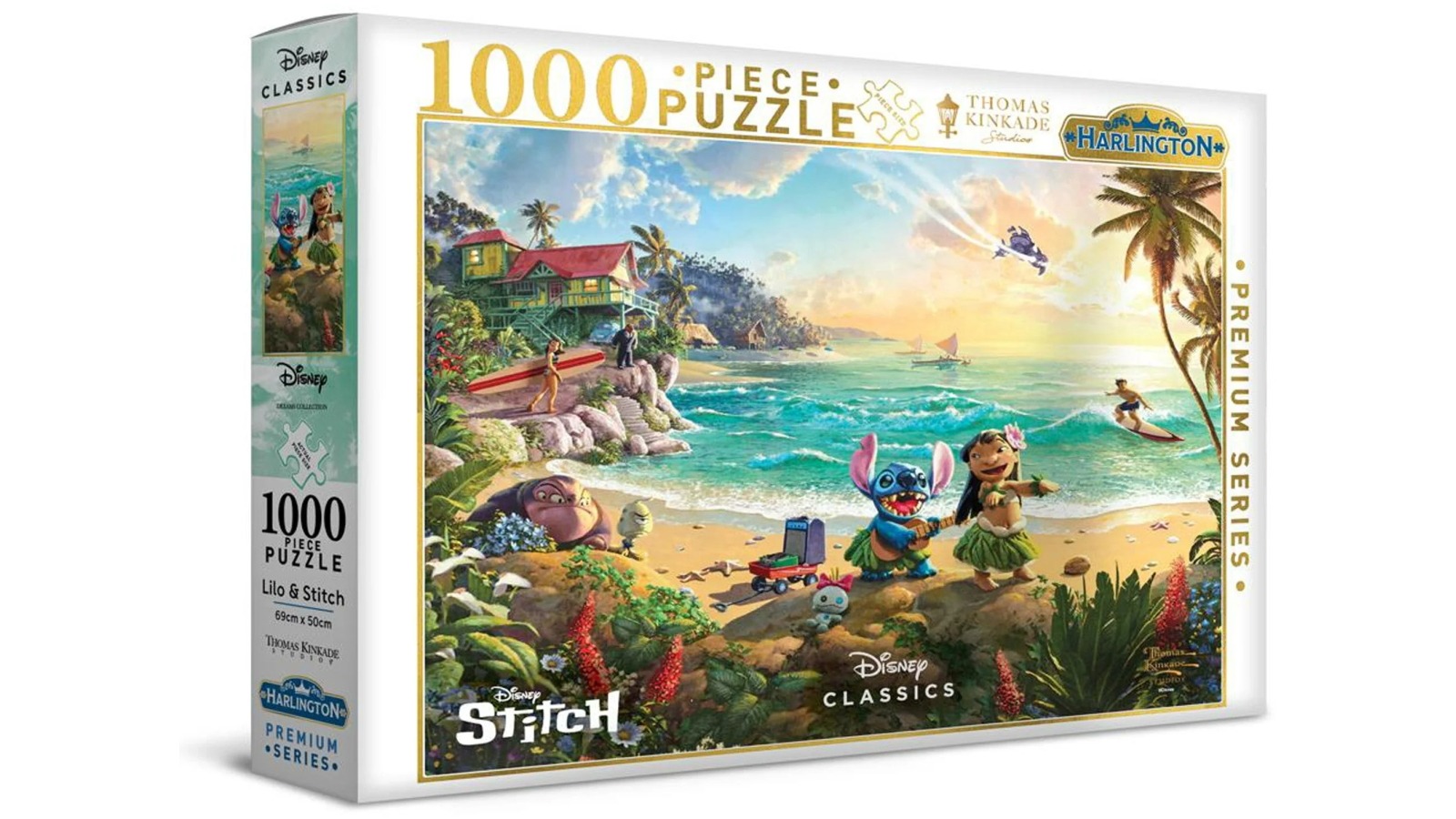 Harlington Thomas Kinkade PQ Disney Classic Lilo and Stitch 1000-Piece Puzzle