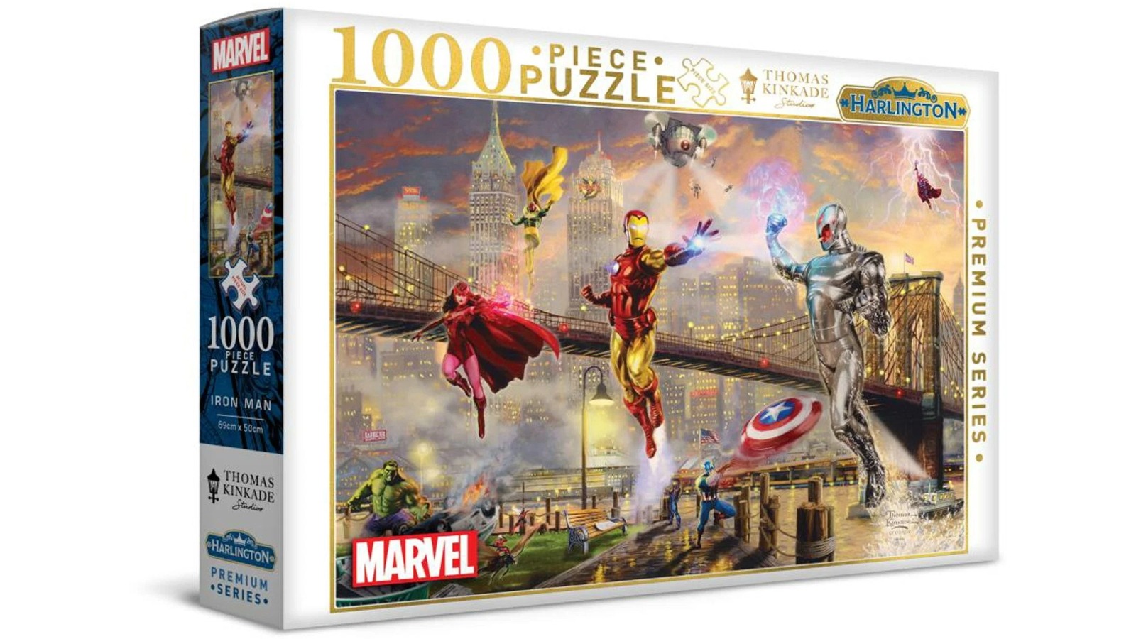 Harlington Thomas Kinkade PQ Marvel Iron Man 1000-Piece Puzzle
