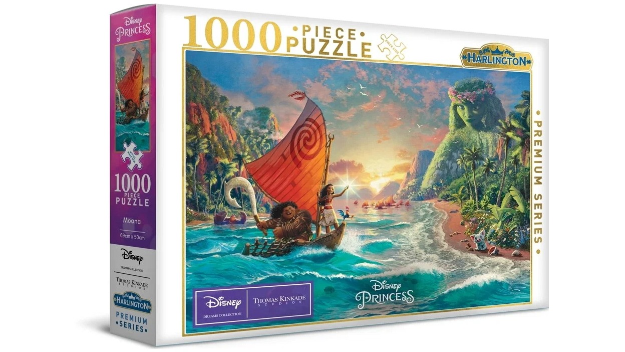 Harlington Thomas Kinkade PQ Disney Moana 1000-Piece Puzzle