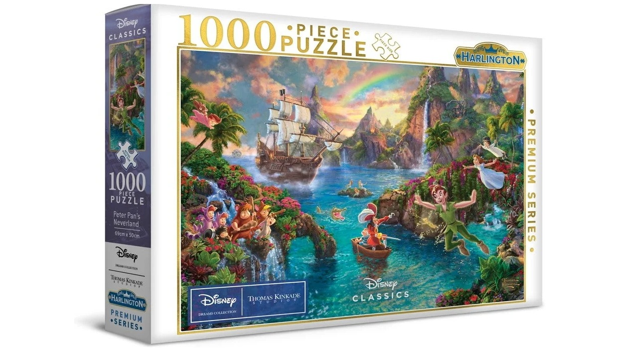 Harlington Thomas Kinkade PQ Disney Peter Pan's Neverland 1000-Piece Puzzle