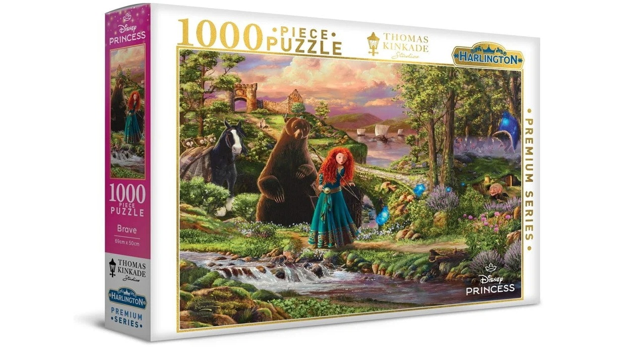 Harlington Thomas Kinkade Disney Princess Brave 1000-Piece Puzzle