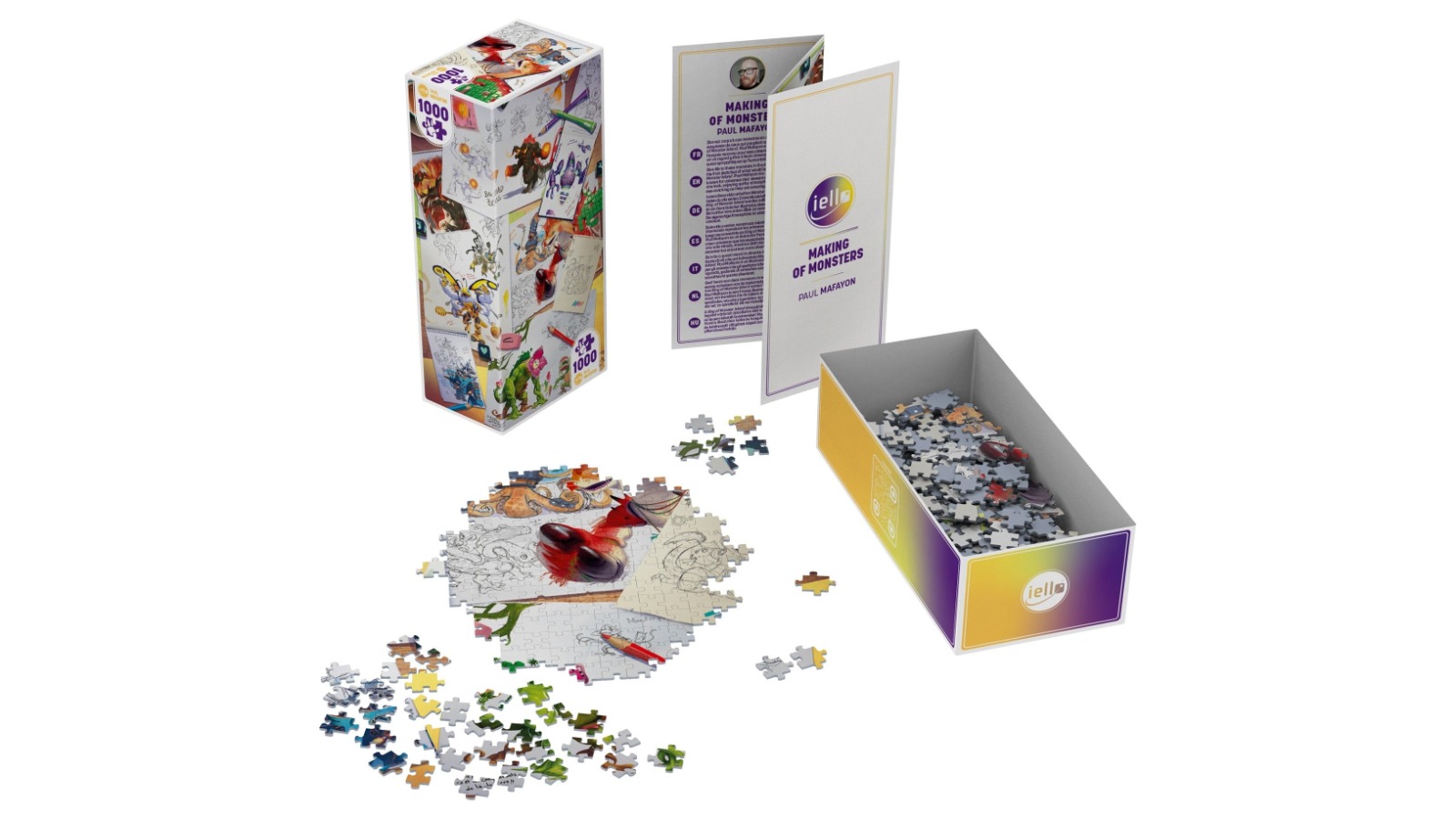 IELLO 1000 Piece No. 15 Universe Making of Monsters Puzzle