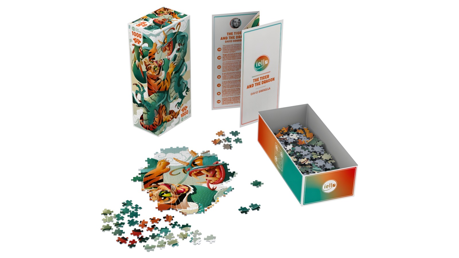 IELLO 1000 Piece No. 10 Universe the Tiger and the Dragon Puzzle