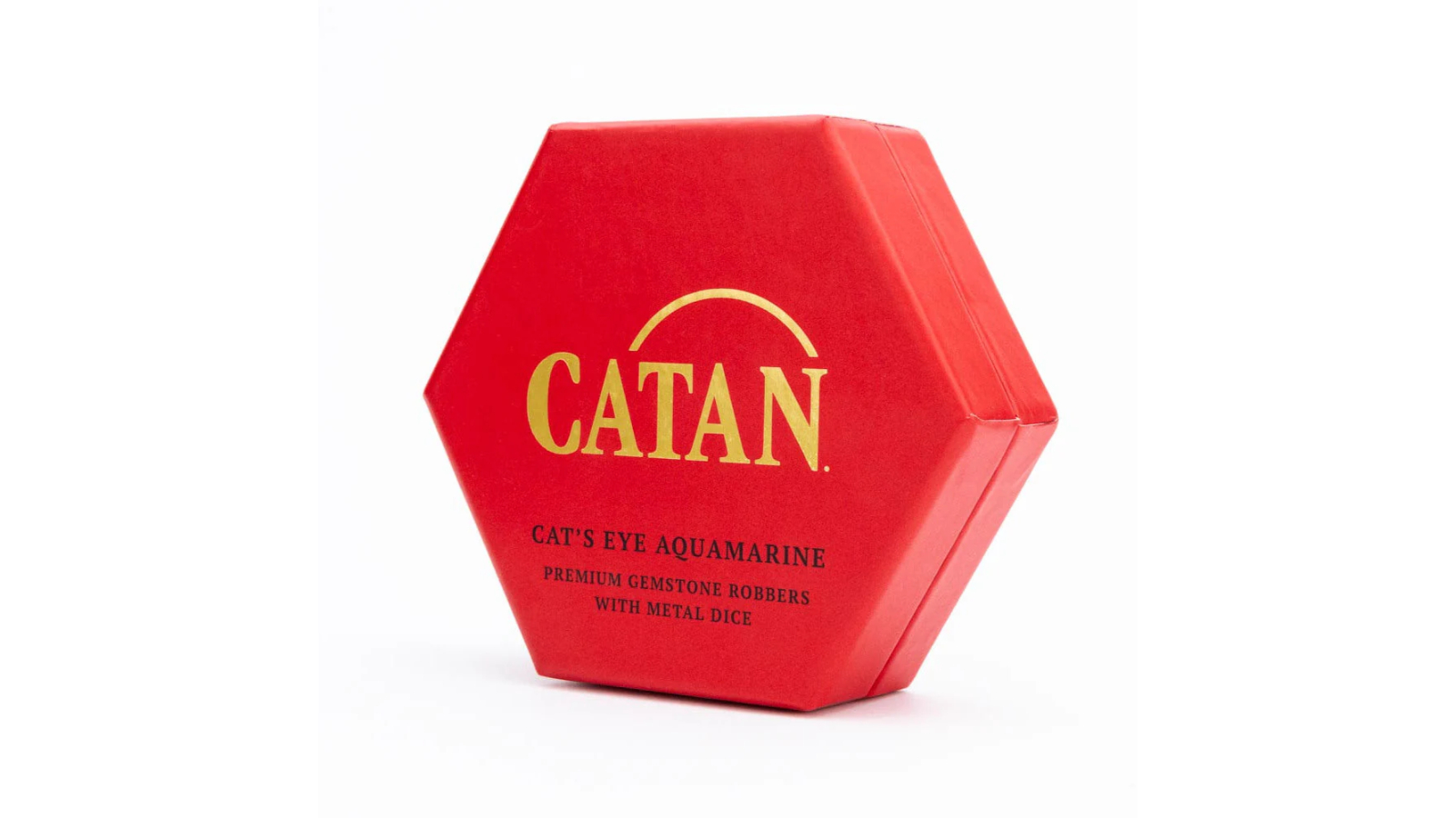 Fanroll By Metallic Dice Games Cat's Eye Aquamarine Catan Premium Robber and Metal Dice Set