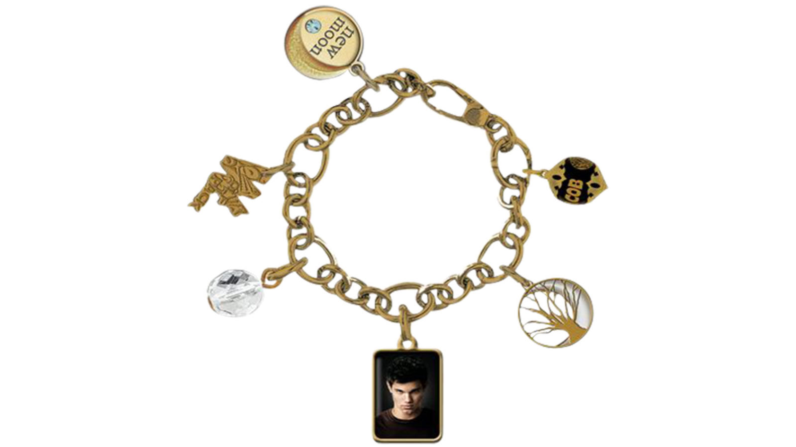 LatestBuy Twilight New Moon Jewellery Chunky Charm Bracelet - Jacob