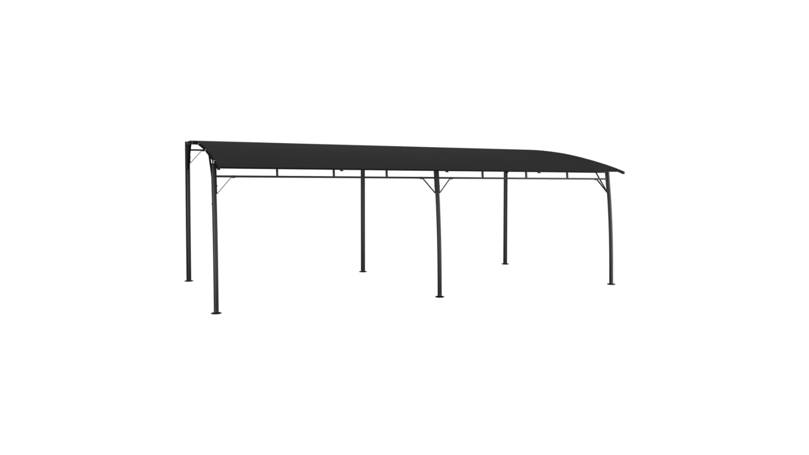 vidaXL 6 x 3 x 2.55m Garden Sunshade Awning - Anthracite