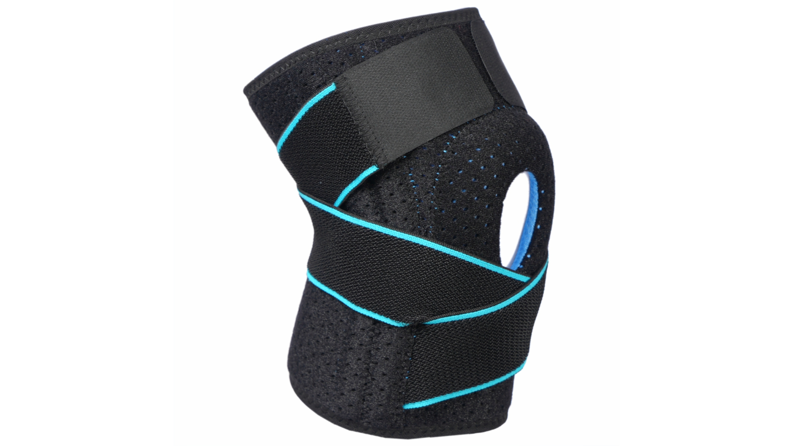 Bodyassist Black Sports Gel Knee Support with Stability Strap - One Size