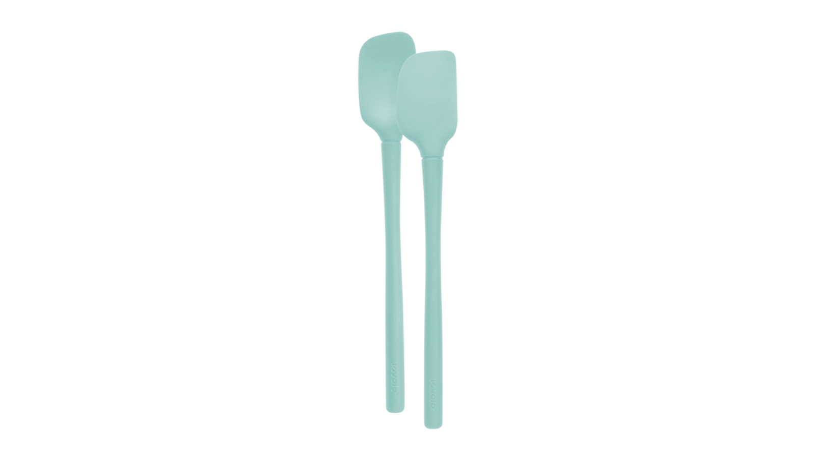 Tovolo Silicone Flex Core Mini Spatula and Spoonula Set - Light Aqua