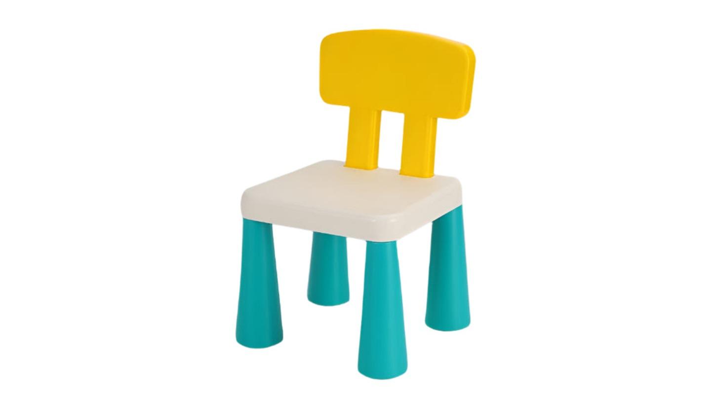 NNEOBA Plastic Back Chair Matching Stool