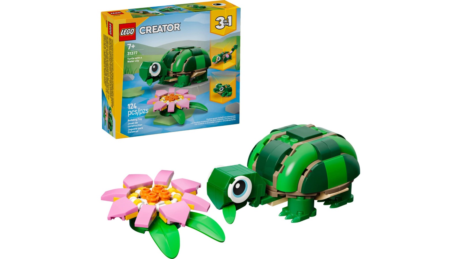 LEGO 31377 Creator 3-in-1 Turtle with a Water Lily Flower