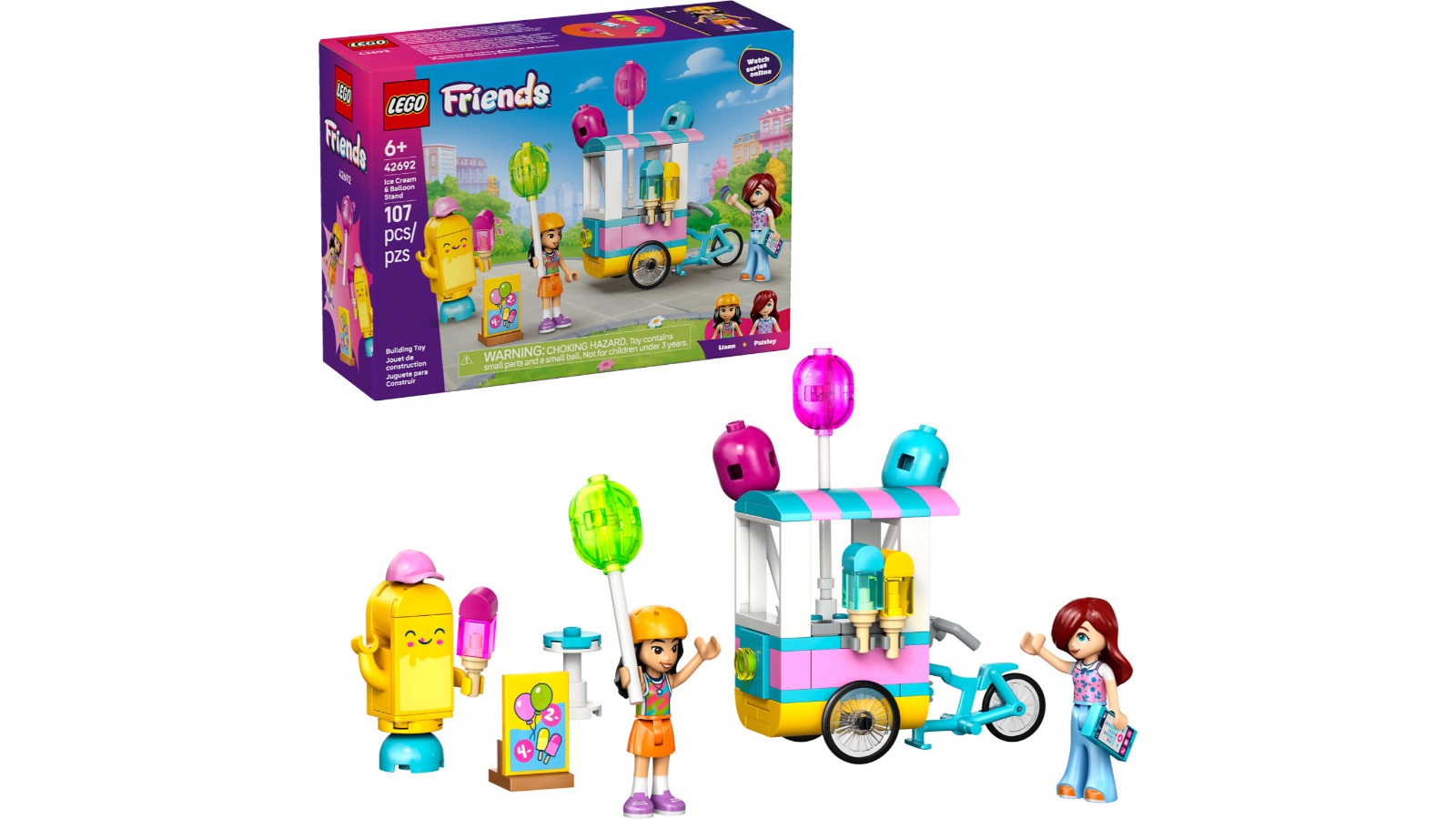 LEGO 42692 Friends Ice Cream and Balloon Stand