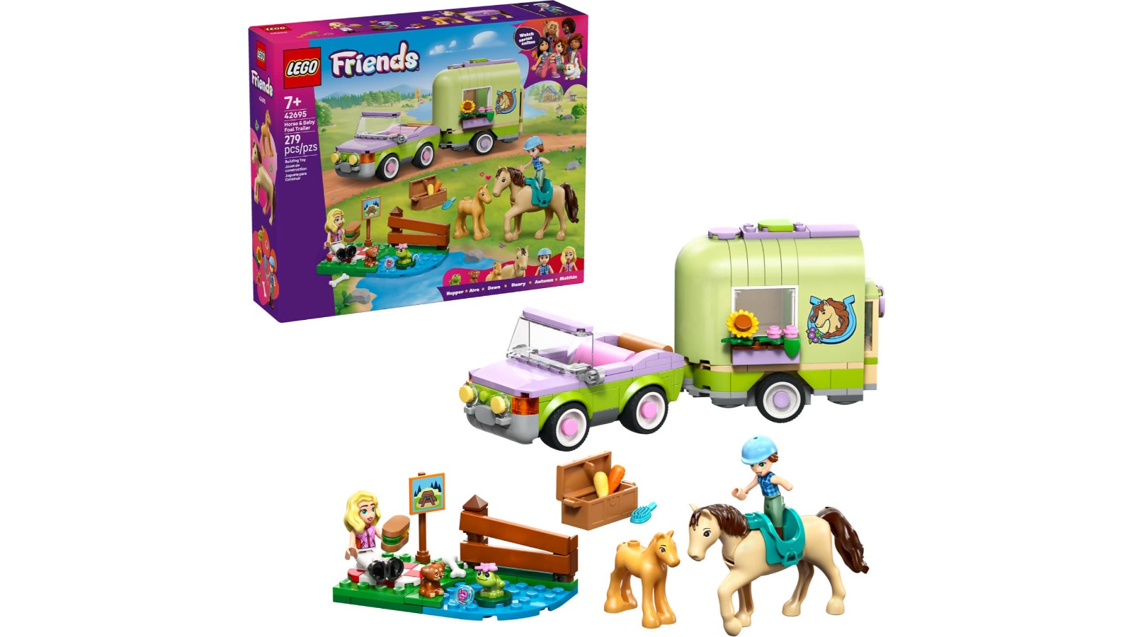 LEGO 42695 Friends Horse and Baby Foal Trailer