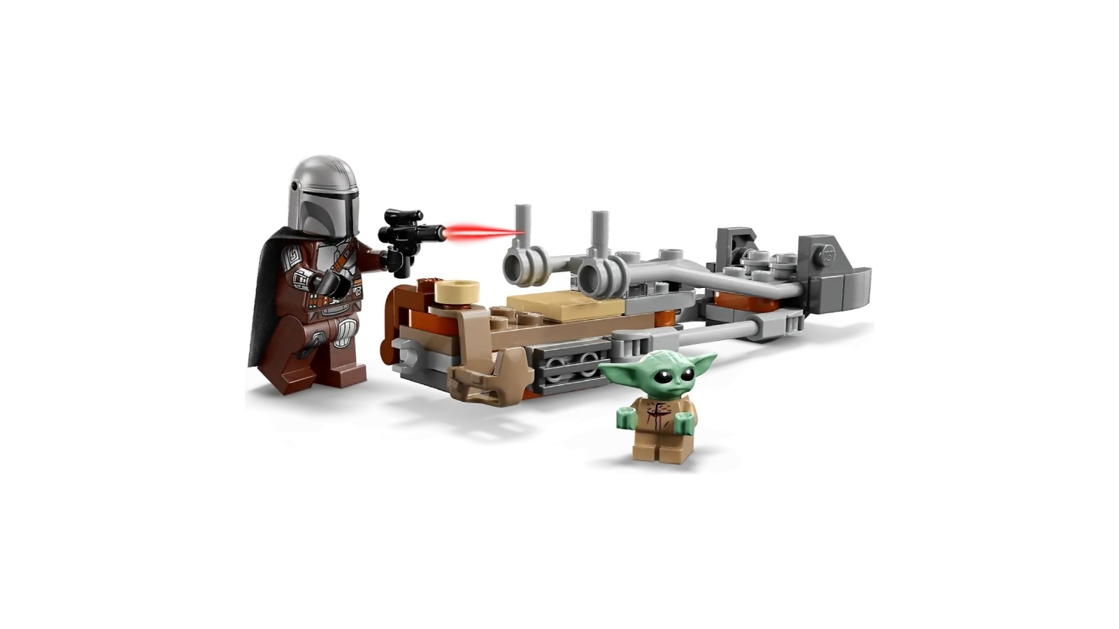 LEGO 75436 tar Wars The Mandalorian and Grogu's Speeder Bike 