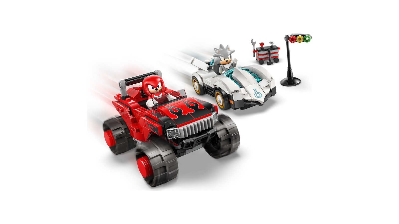 LEGO 77118 Sonic the Hedgehog Silver's Car vs Knuckles Monster Truck
