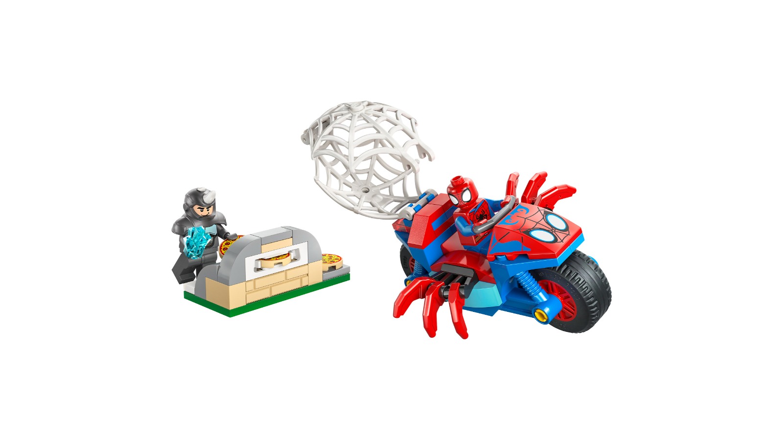 LEGO 11206 Marvel Superheroes Spidey on his Motorcycle vs Rhino
