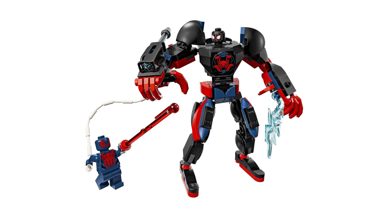 LEGO 76337 Marvel Super Heroes Miles Morales Mech vs Spider-Man